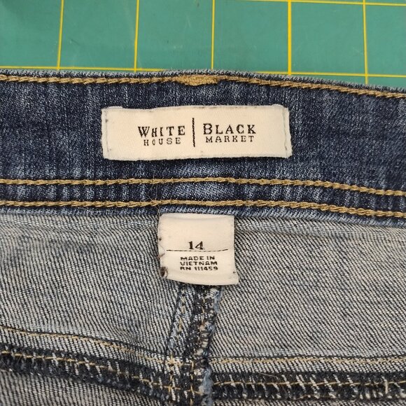 White House Black Market Denim Skirt - Size 14 - Picture 3 of 3